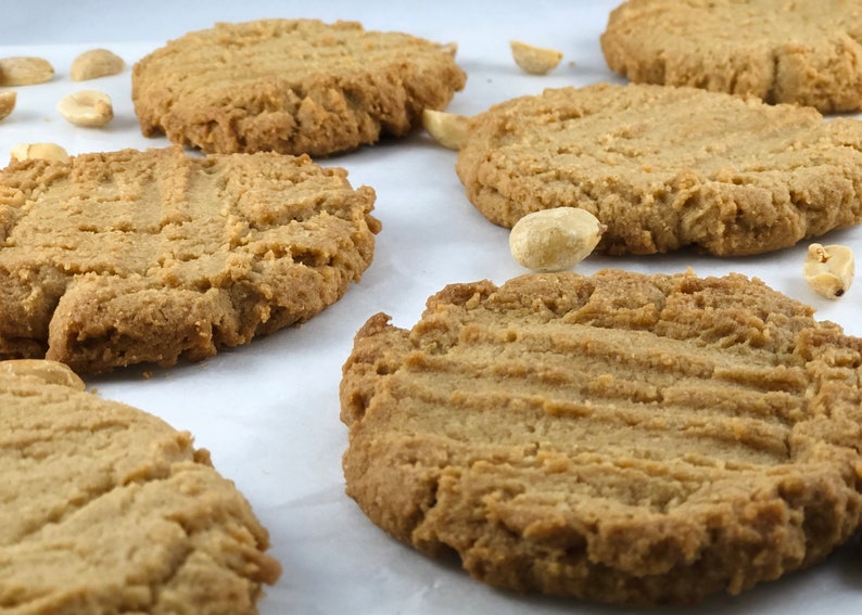Classic Peanut Butter Cookies half Dozen or Dozen Etsy
