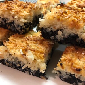 Coconut Macaroon Fudge Brownies  [half dozen or dozen]