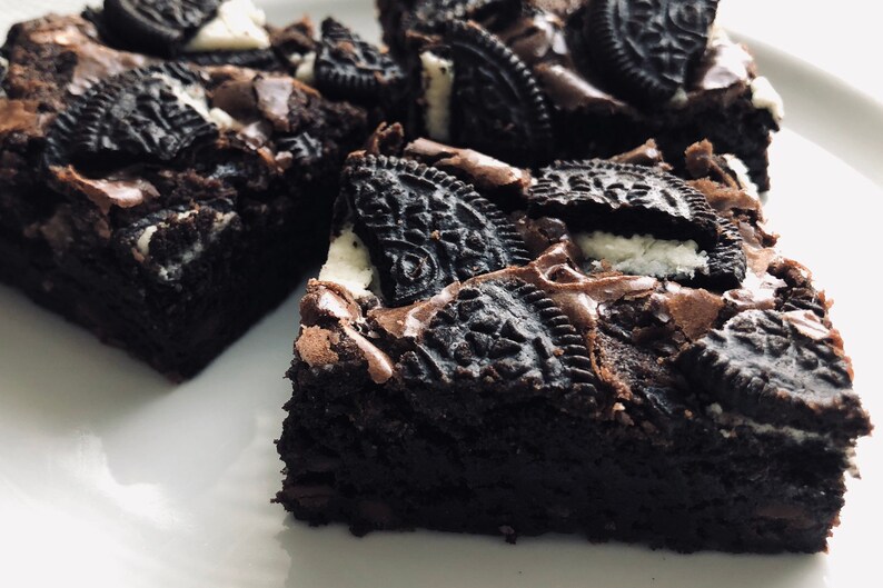 Cookies & Cream Fudge Brownies half dozen or dozen image 5