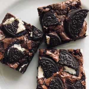 Cookies & Cream Fudge Brownies [half dozen or dozen]