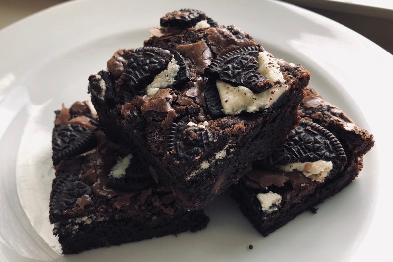 Cookies & Cream Fudge Brownies half dozen or dozen image 4
