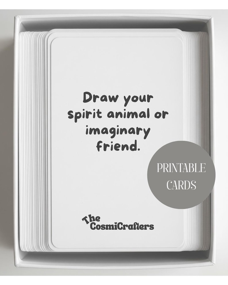 Self-sketch Prompt Cards – Printable Drawing Prompts for Kids &amp; Teens ...