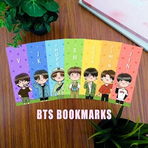 bts bookmarks / rm / jin / suga / jhope / jimin / v / jk