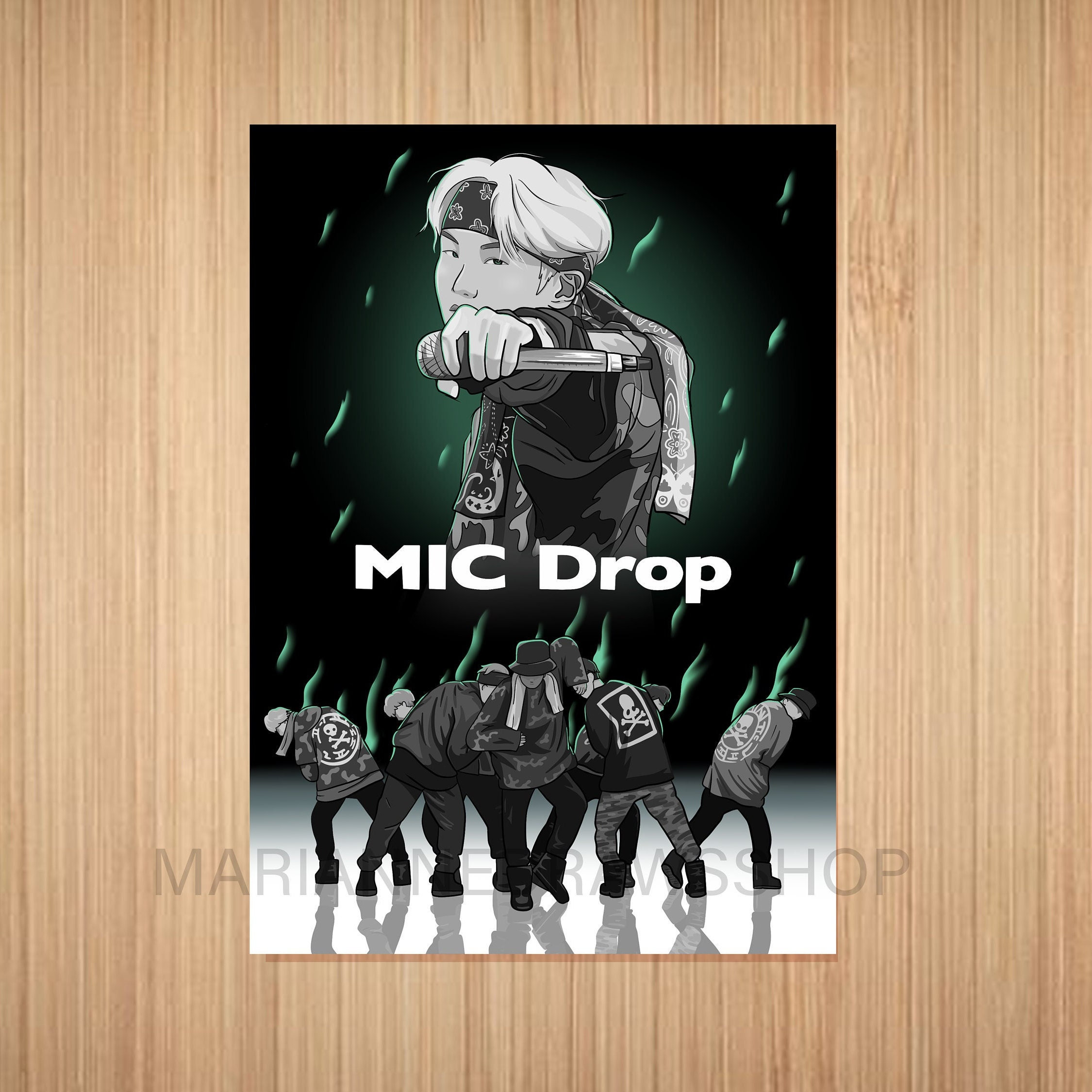 Bts Mic Drop Poster (A4) - Etsy
