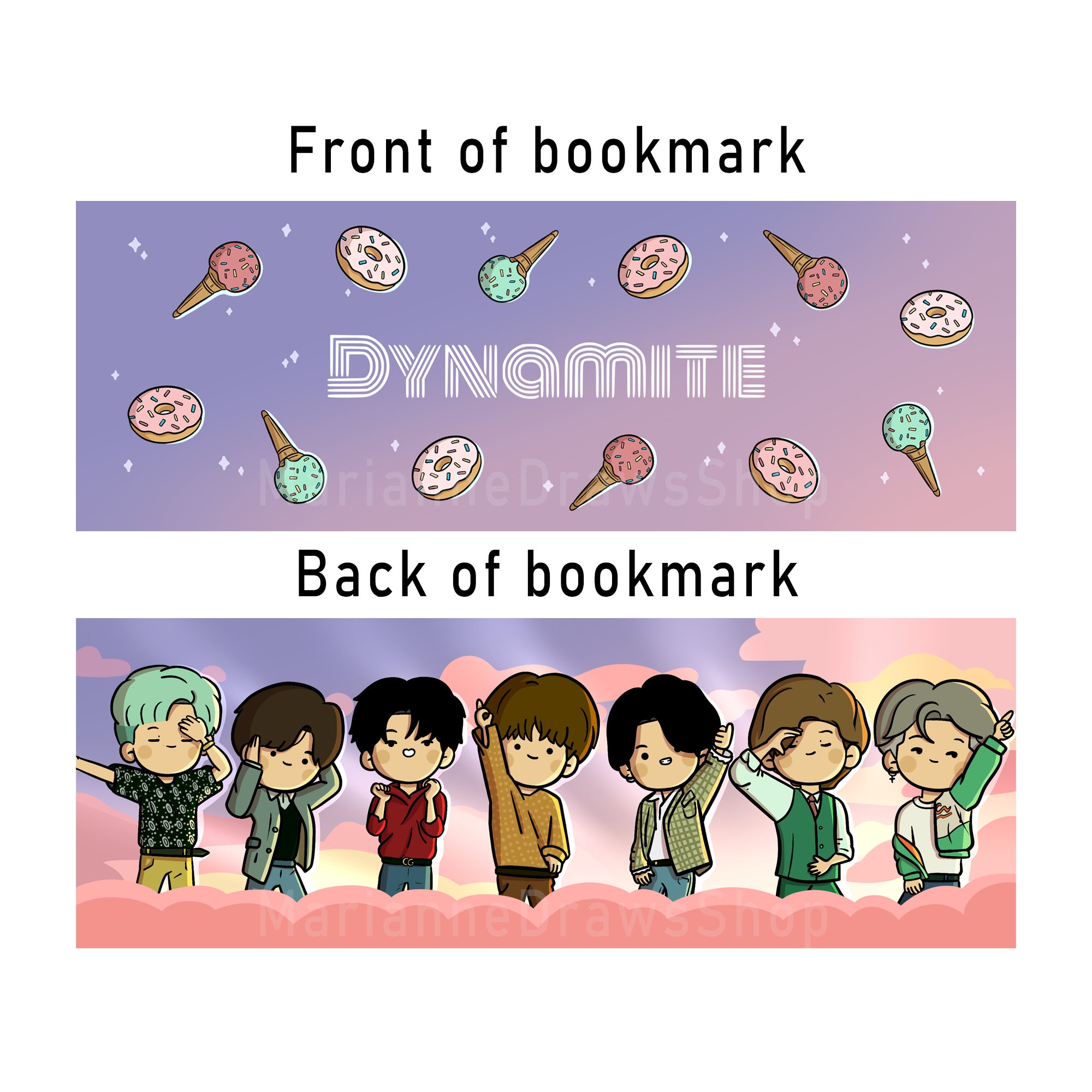 Bts dynamite bookmark - Etsy 日本