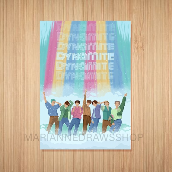 BTS　Dynamite　ファインアート　レア　ポスター 815BzrBrbSS._UF894,1000_QL80_.jpg