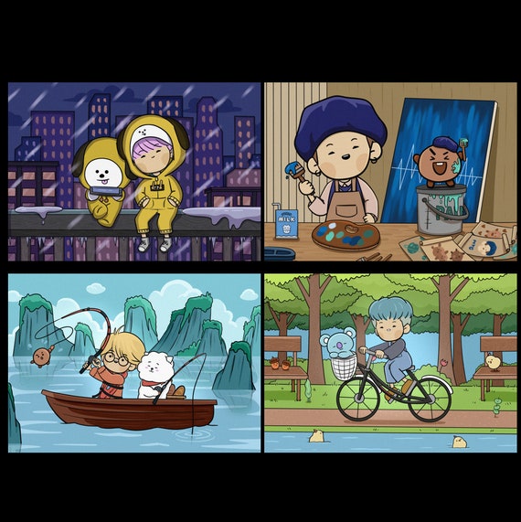 Bts X Bt 21 Prints // A5 Prints // Rm // Jin // Suga // Jhope