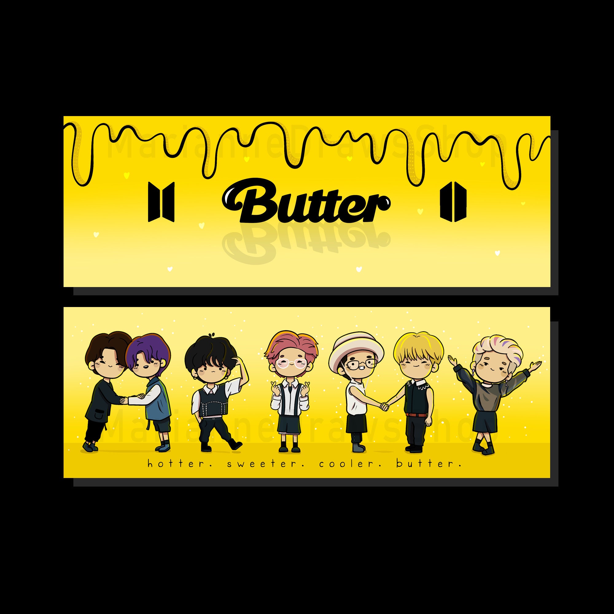 bts butter bookmark bangtan bookmark etsy canada
