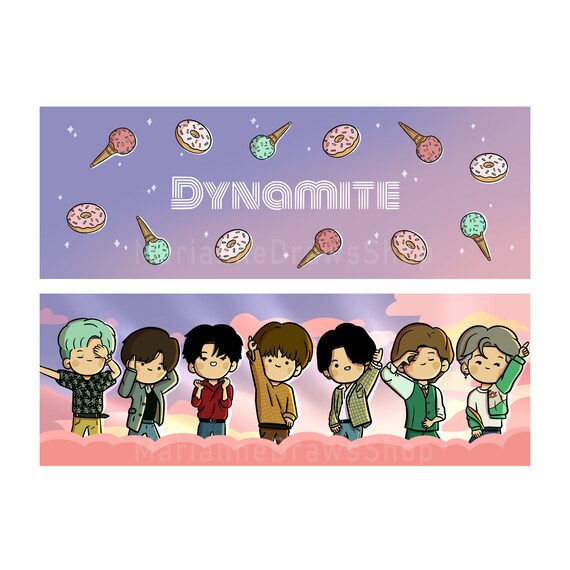 Bts Dynamite Bookmark Etsy 日本 Bts Dynamite Bookmark Etsy 日本