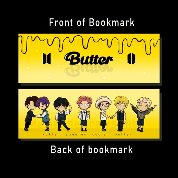 bts butter bookmark bangtan bookmark etsy israel