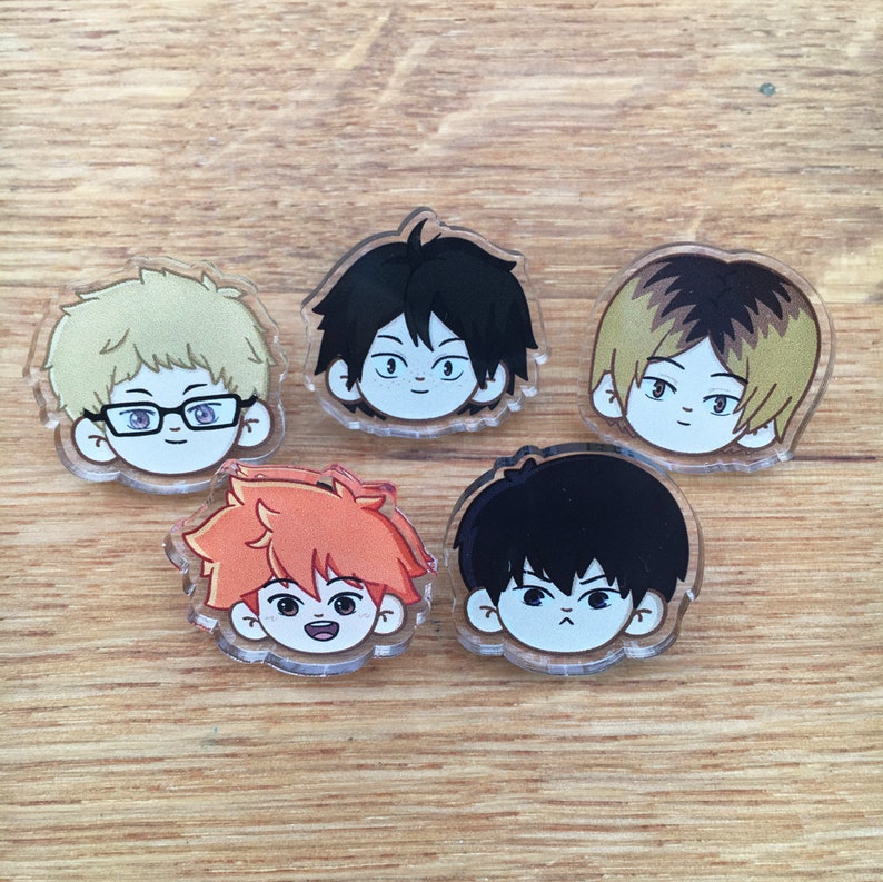 Haikyuu Pins // Haikyuu pin badges // Karasuno pins // Anime Etsy
