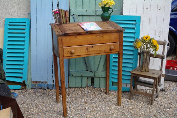 Antique Pine Standing Desk Early 20thc University Lecturers Etsy