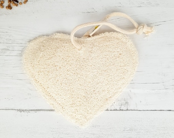 Love Heart Bath Loofah Plastic Free Vegan