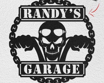 PERSONALIZED Gift For Dad From Daughter -  Sign - Metal Wall Art for Garage/Den/Games Room