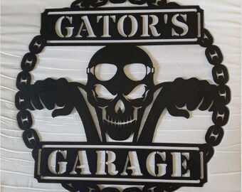 Gifts For Dad 2021 PERSONALIZED  Sign - Metal Wall Art for Garage/Den/Games Room