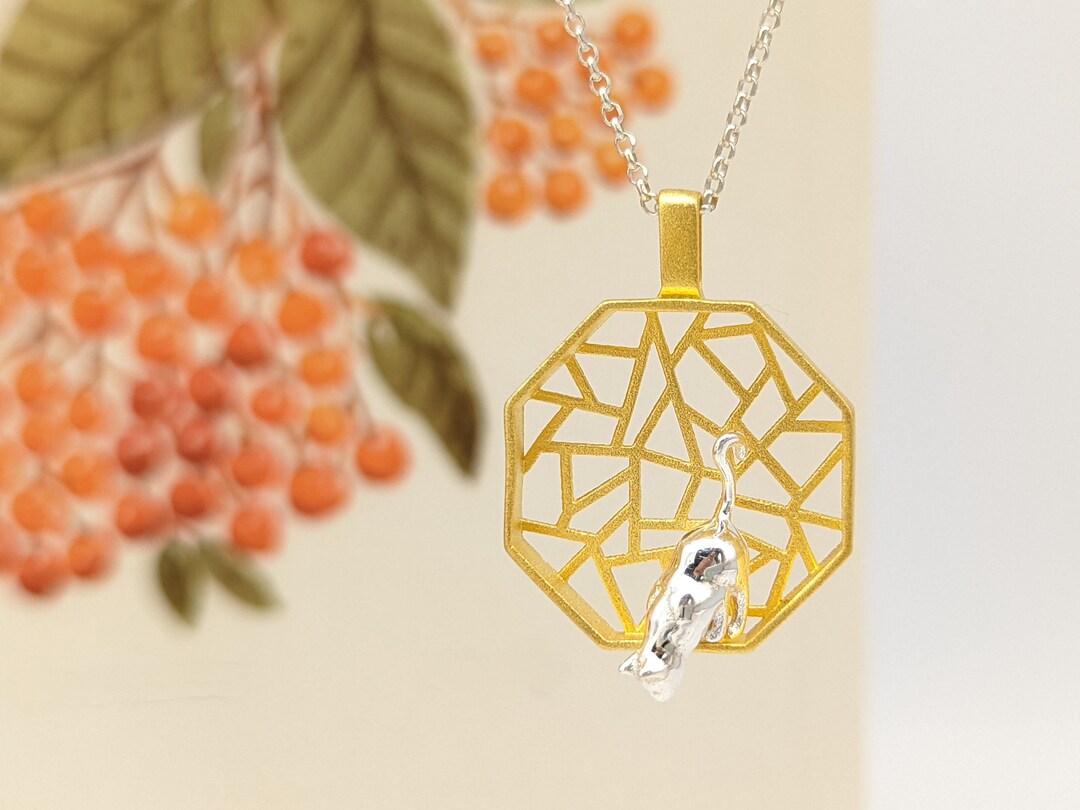 1 Pezzo Collana Gatto In Argento Sterling 925 - SHEIN ALIA