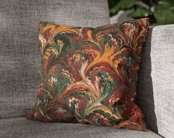 Square Pillowcase featuring Marbled Design, 4 Sizes, Cushion Cover, Unique Artistic Design f272 by Dodin&#39;s