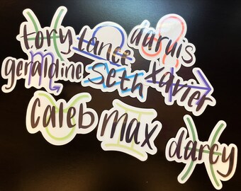 Zodiac Academy Character Inspired Stickers - Waterproof ZA Stickers -  Booktok Zodiac Academy Stickers perfect to decorate with!