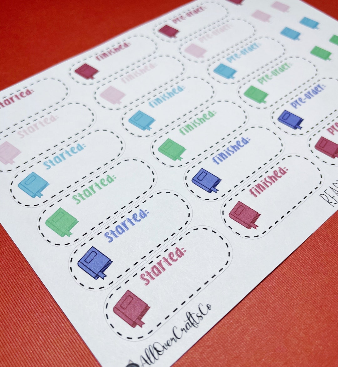 Pre Read Sticker Reading Planner Stickers - Sticker for Planners Who Love Reading - Cute ...