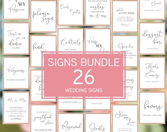 Printable Wedding Signs | Etsy