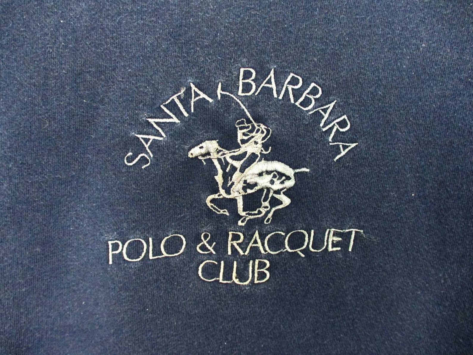 Vintage Santa Barbara Polo & Racquet Club Embroidery Big Logo Etsy UK