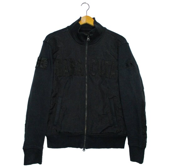 Vintage BARACUTA Big Logo Full Zip Sweatshirt