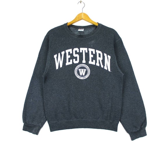 Vintage Western Washington University Big Logo Sweatshirt | Etsy