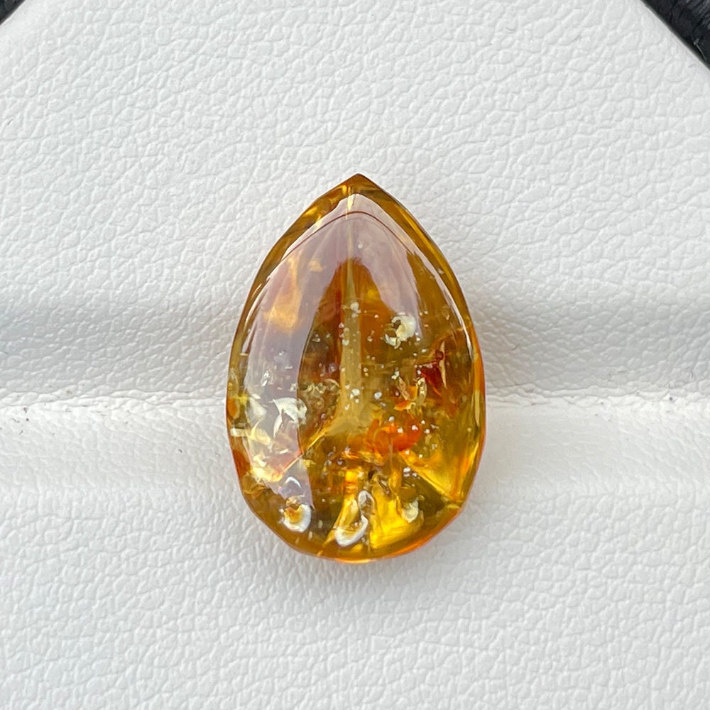 Natural Golden Yellow Zircon 15.47 Cts Sugarloaf Pear Cut Loose Gemstone