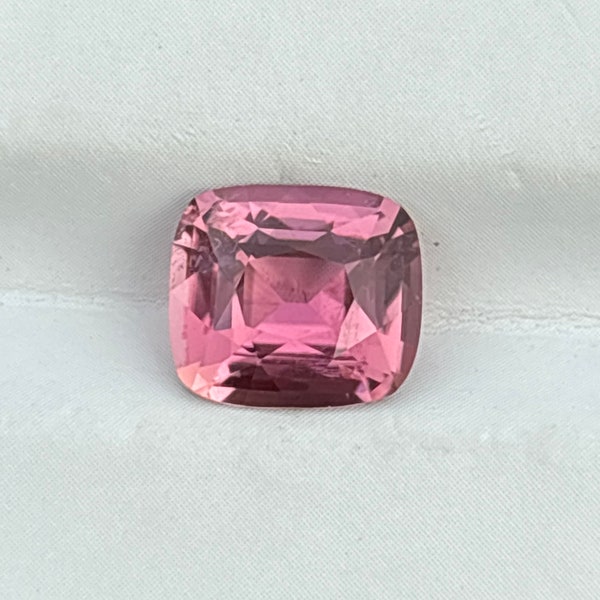 2.32 Cts Natural Pink Tourmaline Congo Cushion Cut Loose Gemstone