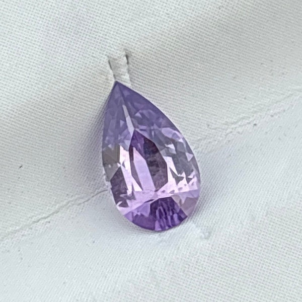 Natural Unheated Purple Sapphire Sri Lanka 0.56 Cts Pear Cut Loose Gemstone