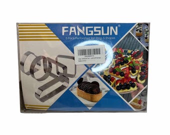 Quality Tart Ring for Baking FANGSUN for Baking Stainless Steel Pastry Ring Mold