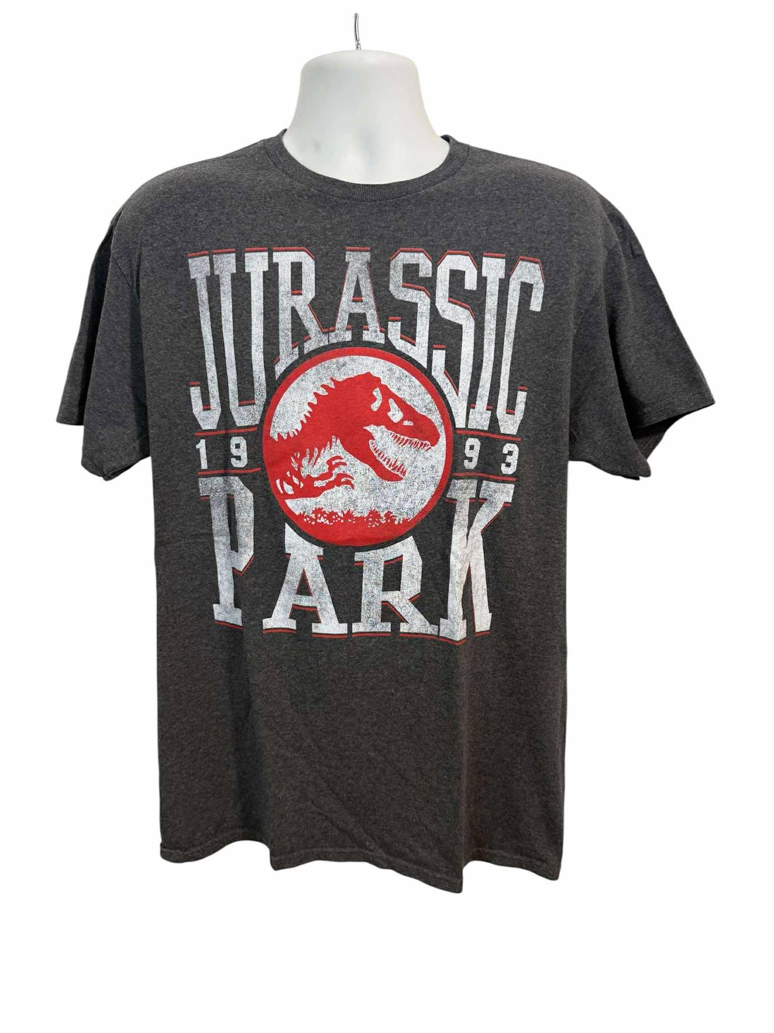 T-shirt Jurassic Park 1993, Size Large, Dark Gray - Etsy