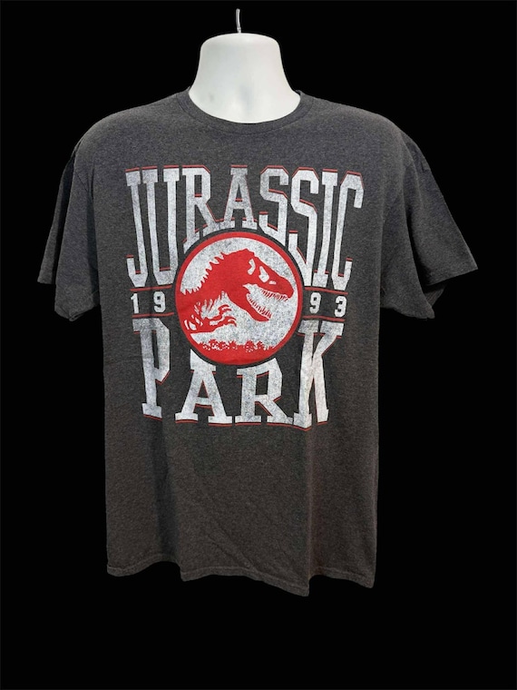 T-shirt Jurassic Park 1993, Size Large, Dark Gray - Etsy
