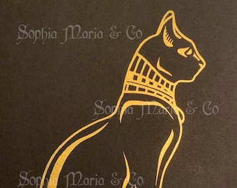 Egyptian Cat Vinyl Decal - Ancient Egyptian Decal