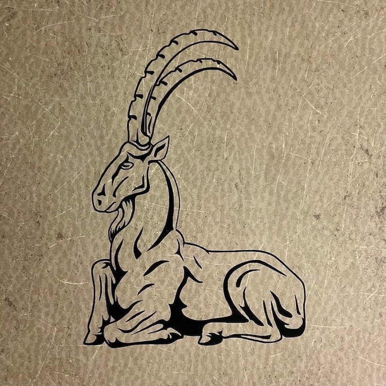Ancient Goat Vinyl Decal - Inspired by the Minoan Peak Sanctuary Rhyton ...
