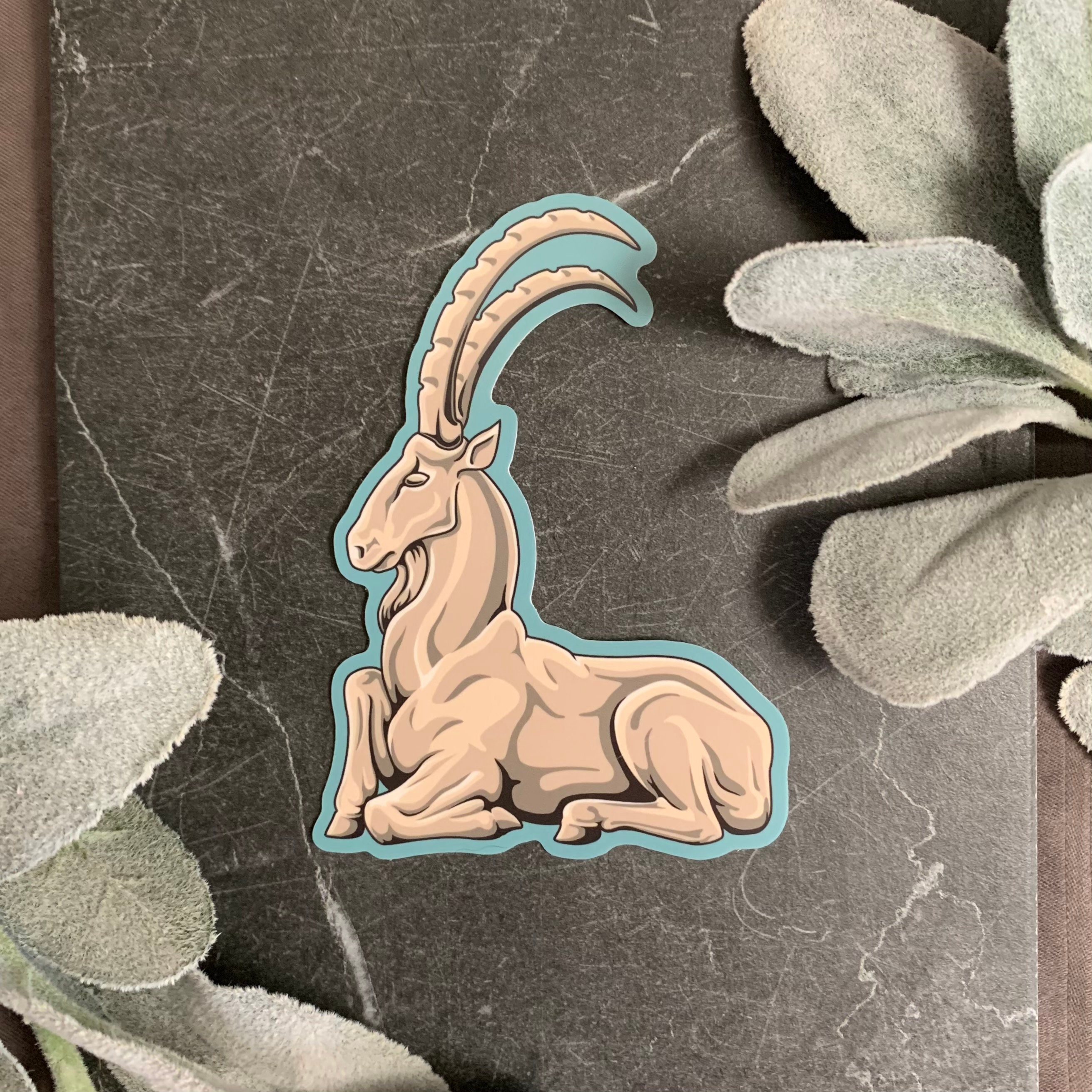 Ancient Goat Vinyl Sticker - Inspired by the Ancient Minoan Peak ...