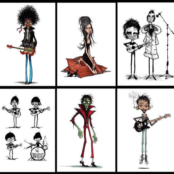 Musical icons Postcard Pack