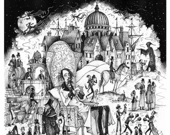 Dreams of Dickens  - Giclee fine art print