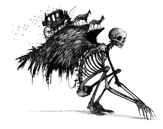 Because I Could Not Stop For Death Etsy