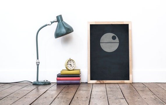 Star Wars Death Star Poster Star Wars Art Death Star Etsy