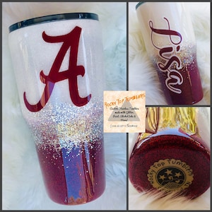 Alabama Bama Powdercoated Yeti Tumbler, Free Personilization 