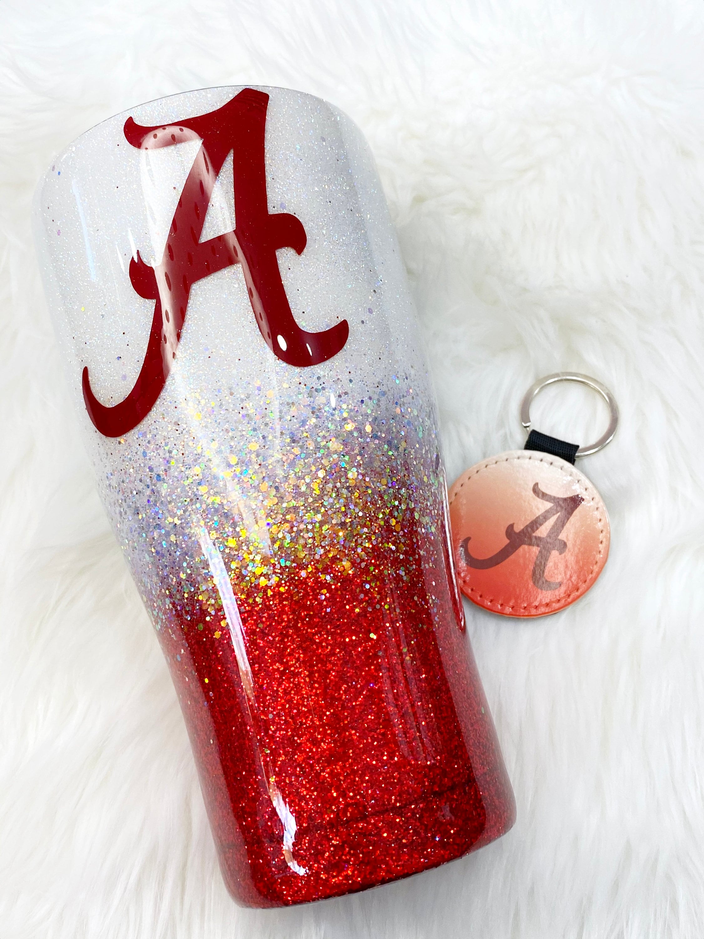 Alabama Tumbler, Crimson and White 