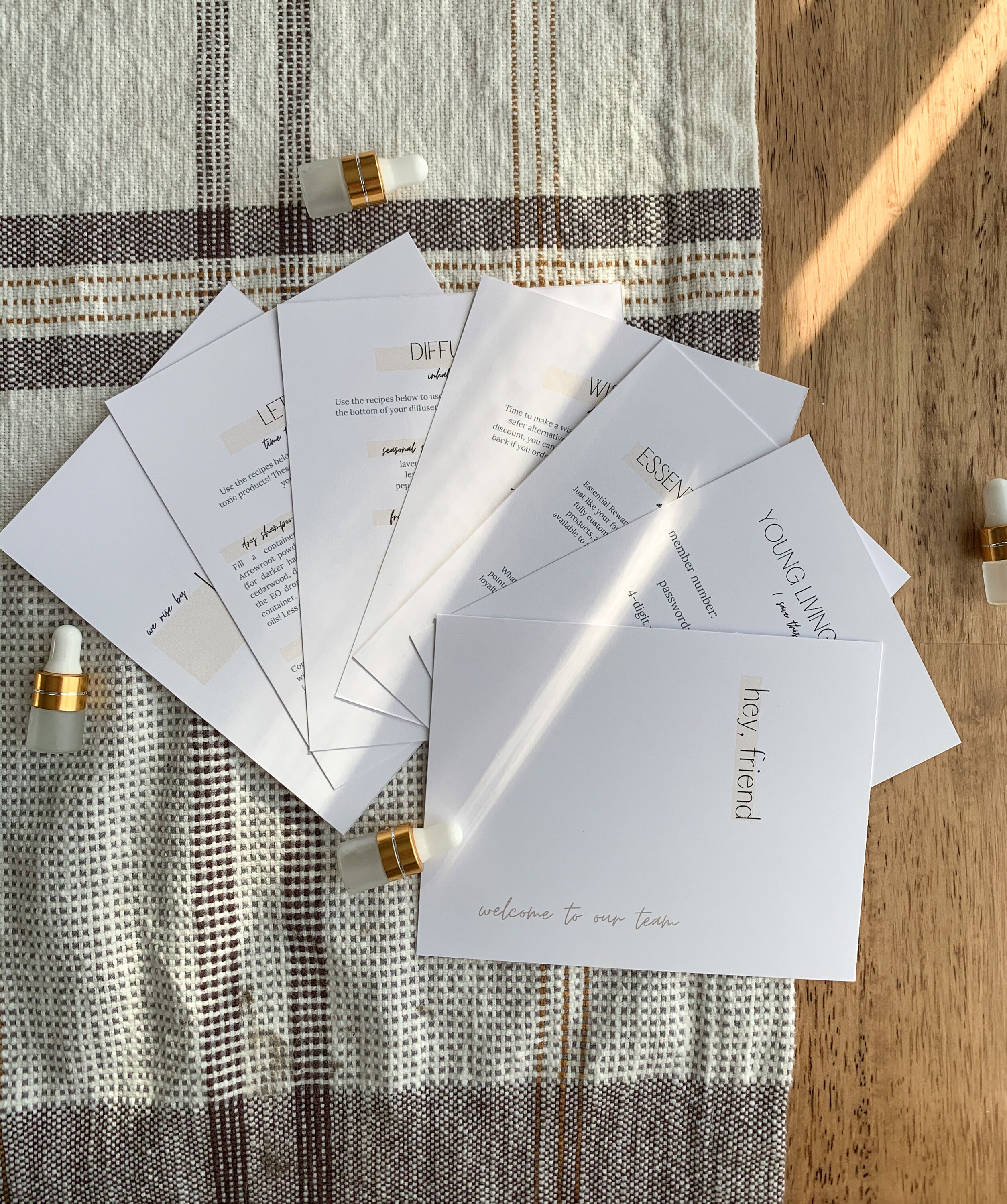 Young Living New Member Welcome Kit Printable; Minimal Starter Kit ...