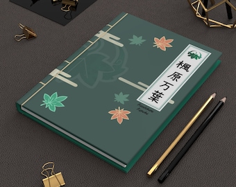 Kazuha Genshin Wirkung Traditionelles Hardcover Notizbuch Fanmade