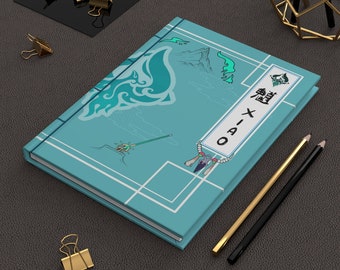 Xiao Genshin traditionell Hardcover Notizbuch Fanmade
