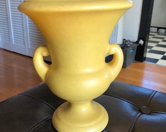 Vintage, Yellow, Smooth Vase