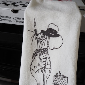Mascarpone The Mouse Flour Sack Towel/Tea Towel Original Art Funny Cheese Cook Cooking Gift