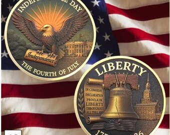 Challenge Coin: America's 250th Anniversary #10 Liberty Bell Eagle