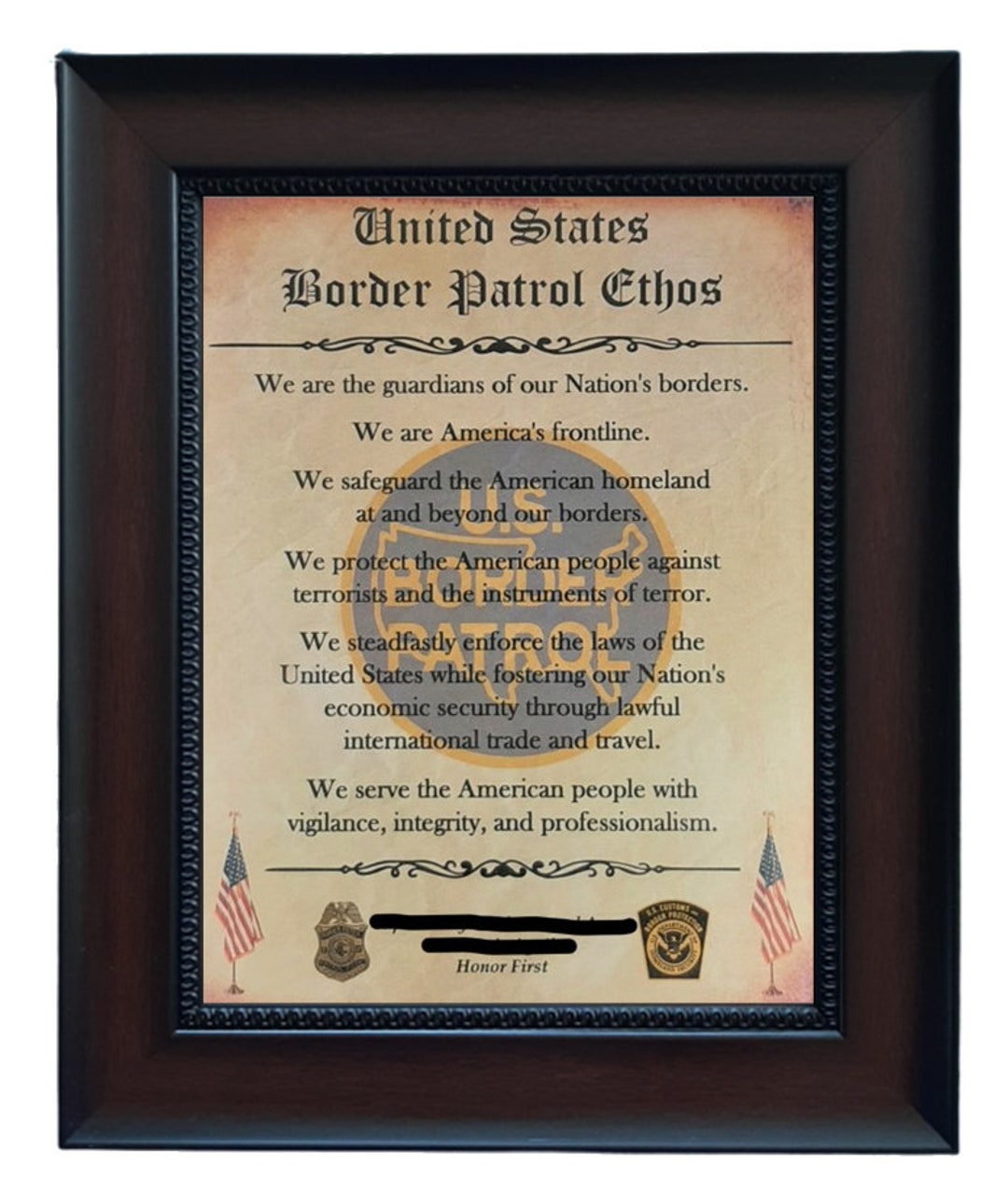 Honor First - United States Border Patrol 