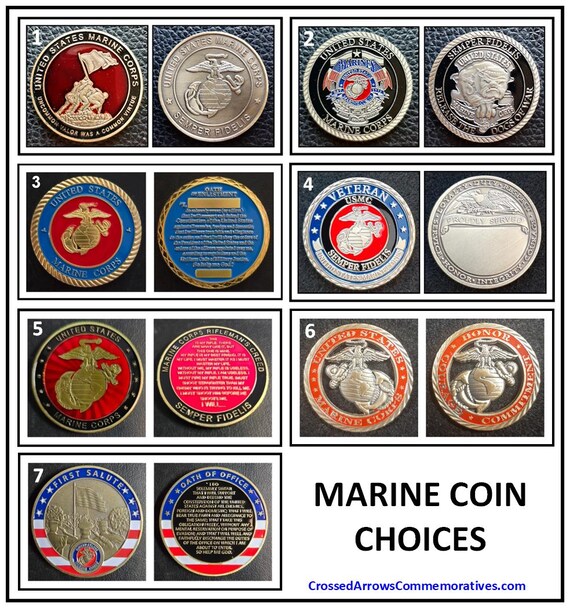 USMC United States Marine Corps Core Values Challenge Coin – New